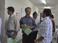 Secretário Cantídio Mandin em visita ao Laboratório de Nutrição de Peixes