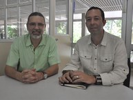 Pesquisadores Mário Meneghetti e João Xavier à frente das ações do intercâmbio cinetífico