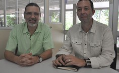 Pesquisadores Mário Meneghetti e João Xavier à frente das ações do intercâmbio cinetífico