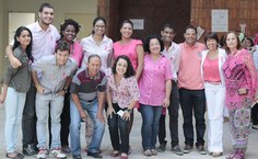 Equipe da ascom envolvida na realização do evento