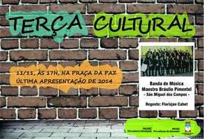 Banda de Música Maestro Bráulio Pimentel se apresenta na Terça Cultural