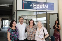 Stela Lameiras, vereador Edvaldo Francisco, Rachel Rocha e a pesquisadora Luitgarde Cavancanti