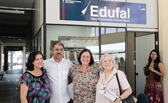Stela Lameiras, vereador Edvaldo Francisco, Rachel Rocha e a pesquisadora Luitgarde Cavancanti