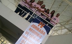 Estudantes organizadores do evento