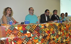 Professora Elza Maria também prestigiou a abertura da 3ª Semana Internacional de Pedagogia