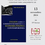 Professor lança livro sobre a Economia Politica alagoana