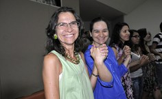 Pró-reitora de pesquisa, Simoni Meneghetti acompanhou o culto ecumênico