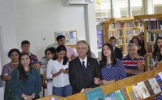 Solenidade de divulgação do edital lota sede da editora