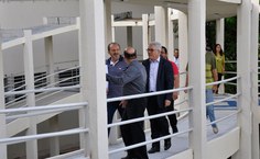 Após a cerimônia houva a visita às instalações do novo prédio do Igdema