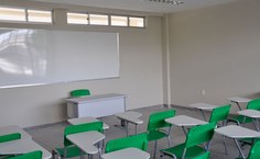 As salas de Aula no Novo Prédio  já estão mobiliadas