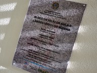 Placa de inauguração