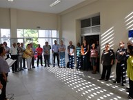 Vários pró-reitores, professores e técnicos estiveram presentes na Cerimônia de Inauguração do novo prédio do Igdema