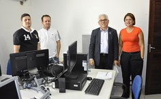 Espaço administrativo do bloco