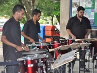 O grupo é formado por alunos de percussão da Escola Técnica de Artes da Ufal