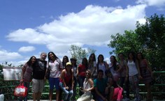 A equipe na Serra da Barriga