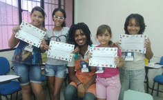 Os participantes receberam certificados