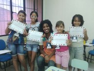 Os participantes receberam certificados