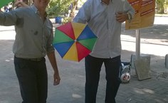 O pró-reitor de Extensão, Eduardo Lyra, e o secretário dos Conselhos Superiores da Ufal, Romullo Rogério, também caiaram no frevo