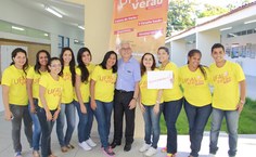 Monitores do Ufal Verão 2015 e reitor Eurico Lôbo