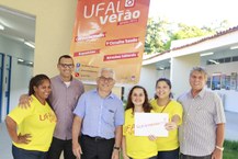 Organização do Ufal Verão 2015 e reitor Eurico Lôbo