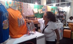 O espaço está reservado para exposição e comercialização dos produtos dos grupos de artesanato acompanhados pela Incubadora de Empreendimentos Solidários