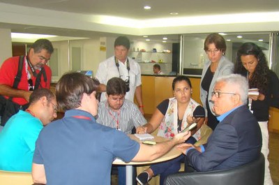 Em coletiva, reitor Eurico Lôbo falou sobre atual situação da Universidade e projetos futuros