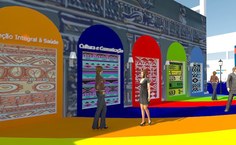 Os eixos temáticos remetem às cores do Caiite