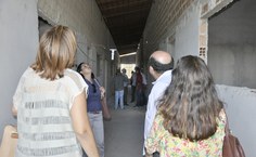 Equipe do Campus Arapiraca também confere estrutura da escola que está sendo ampliada