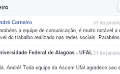 Comunicação da Ufal é elogiada no Facebook