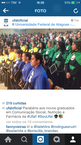 Momentos especiais, como a colação de grau de alunos, também são postados no Instagram da Universidade