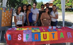Equipe de Bolsistas do Projeto Feijão e Arroz, realizadora da Nutrifeira