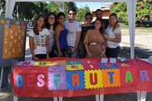 Equipe de Bolsistas do Projeto Feijão e Arroz, realizadora da Nutrifeira