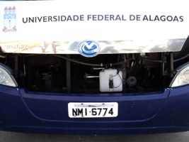 Sistema reaproveita água de ar condicionado dos ônibus da Ufal
