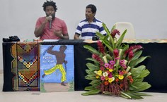 Professor Jefferson Santos, do Instituto do Negro de Alagoas, participou dos debates