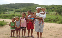 Aspecto de uma família quilombola