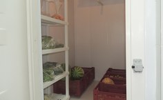 Câmara fria para armazenamento de frutas e verduras