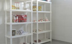 Sala de armazenamento de alimentos secos