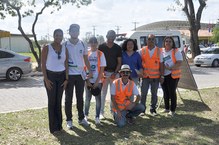 Equipe da Assessoria de Comunicação da Ufal com os educadores da SMTT