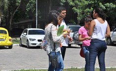 Pedestres receberam mensagens de sensibilização da campanha