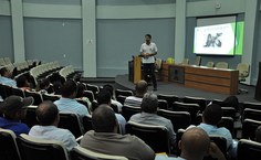 Ainda como parte da programação, foi ofertada uma palestra para os motoristas da Universidade