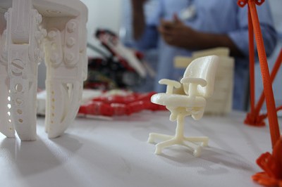 Peças produzidas em impressora 3D