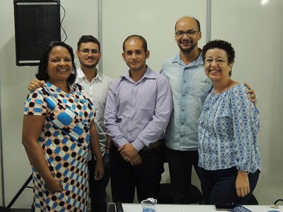 Magnólia Rejane, Jhonathan Pino, José Gildo, Luís Cunha e Rossana Gaia integraram a mesa Jornalismo, História e Literatura