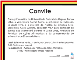 Núcleo de Estudos Afro-brasileiros comemora 33 anos durante Caiite 2015
