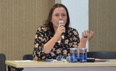 Rachel Rocha, vice-reitora da Ufal, falou sobre o Bosque em Defesa da Vida