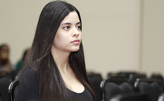 Camila Machado veio de Pernambuco para apresentar trabalho no Caiite 2015