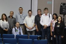 Representantes de instituições locais com Andrea Ciacchi