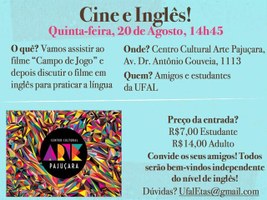 Núcleo de Idiomas faz exibição de filme e debate em inglês