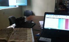 Estado de livros dificulta leitura dos dados no Arquivo da Cúria de Maceió