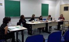 Elizete Menezes na apresentação da tese