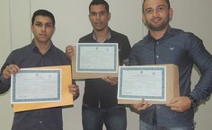 Alberto Morais, José Henrique Lopes e Leandro de Araújo continuam a estudar juntos, agora no Instituto de Física